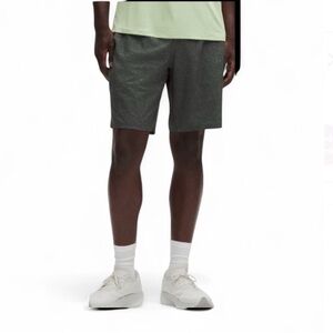 Lululemon Shorts Gray W/Blue Waistband Unlined Front Slant Pockets Men’s Small